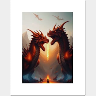 Dueling Dragons Posters and Art